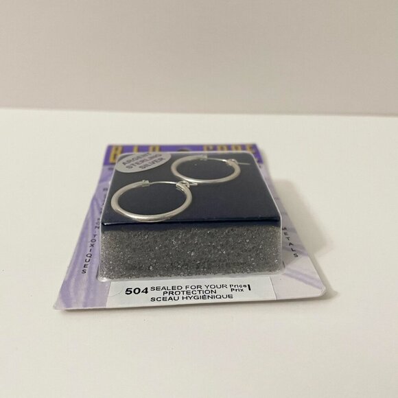 Bio Care Earrings for Sensitive Ears Sterling Silver Hoops - Picture 11 of 12